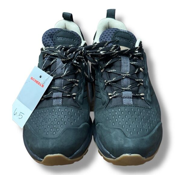 Merrell Moab Speed 2 Leather WP Low-Top Hiking Boot Black J038224 Women’s Sz 6.5 - Picture 9 of 11